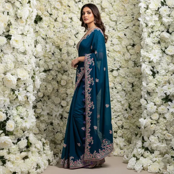 Blue__Party_Wear_Soft_Rangoli_Silk_Saree_For_Women