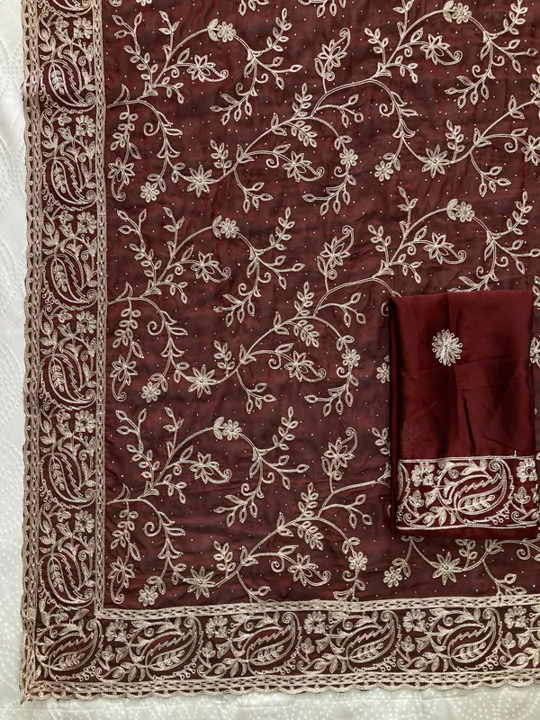 Wine_Maroon_Party_Wear_Rangoli_Silk_Saree_with_Embroidery_Cutwork_Aarco_Border