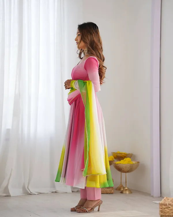 PURE_SOFT_FOX_GEORGETTE_MOST_TRENDY_PADDING_FABRIC_FULLY_FLARE_ANARKALI,WITH_DUPPTA_SET,PENT_READY_TO_WEAR