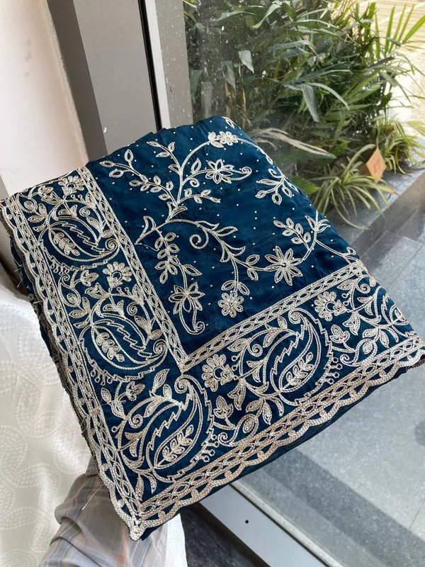 Party_Wear_Rangoli_Silk_Saree_in_Teal_Blue_with_Rich_Embroidery_Cutwork_Border