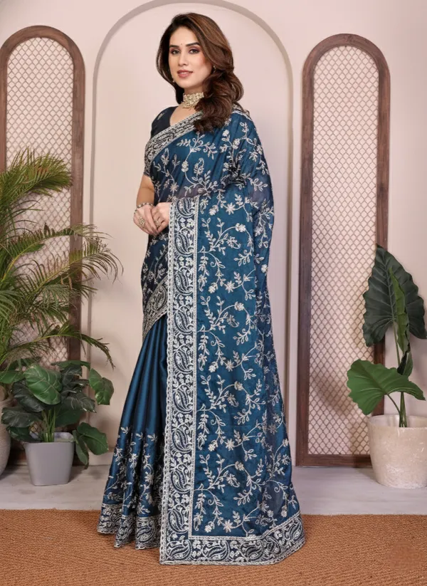 Party_Wear_Rangoli_Silk_Saree_in_Teal_Blue_with_Rich_Embroidery_Cutwork_Border