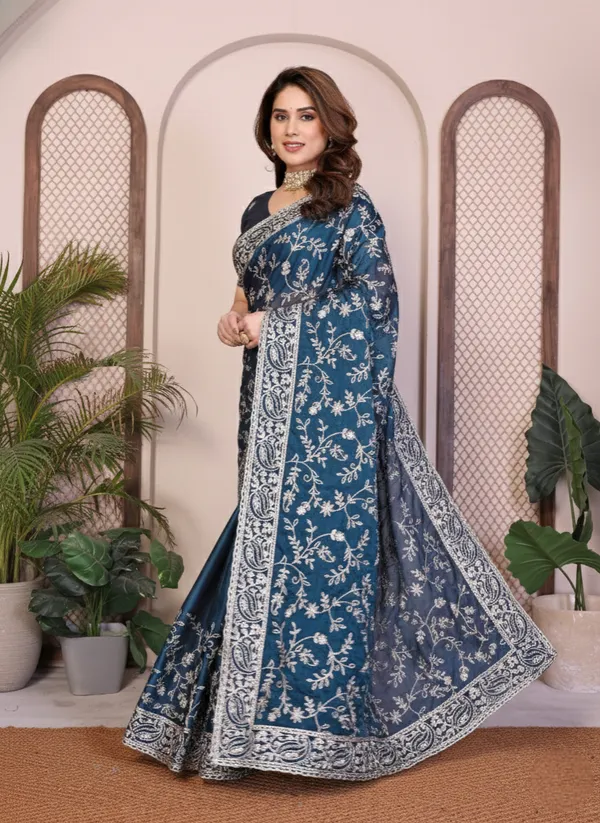 Party_Wear_Rangoli_Silk_Saree_in_Teal_Blue_with_Rich_Embroidery_Cutwork_Border