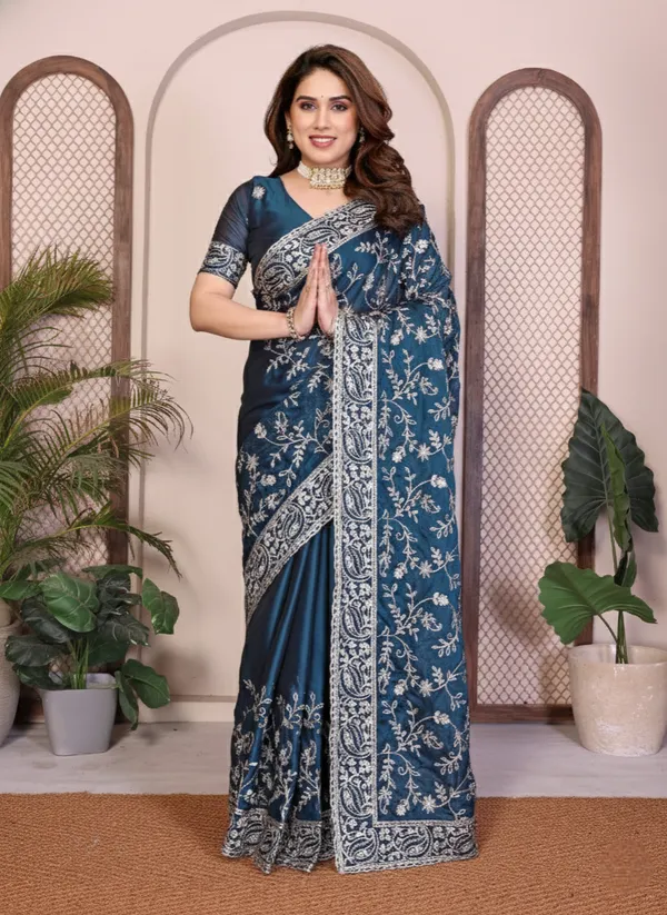 Party_Wear_Rangoli_Silk_Saree_in_Teal_Blue_with_Rich_Embroidery_Cutwork_Border