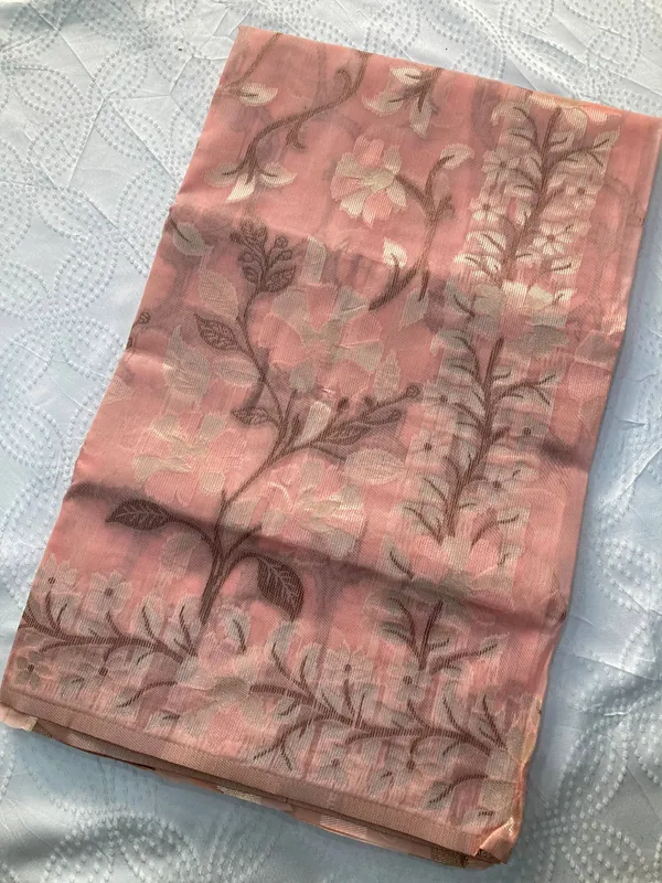 Peach_Rose_Glow_Floral_Pashmina_Silk_Wedding_Saree