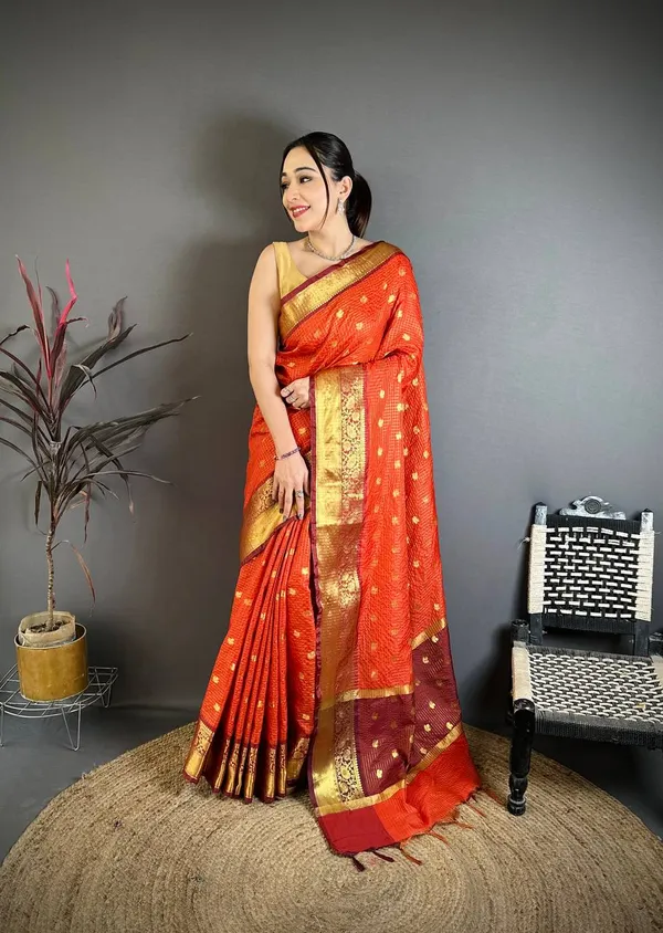 Royal_Burnt_Orange_Banarasi_Tissue_Silk_Saree_with_Zari_Butti_&_Rich_Border