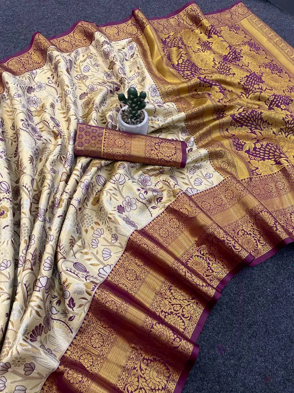Royal_Gold_Wine_Kanjivaram_Silk_Saree