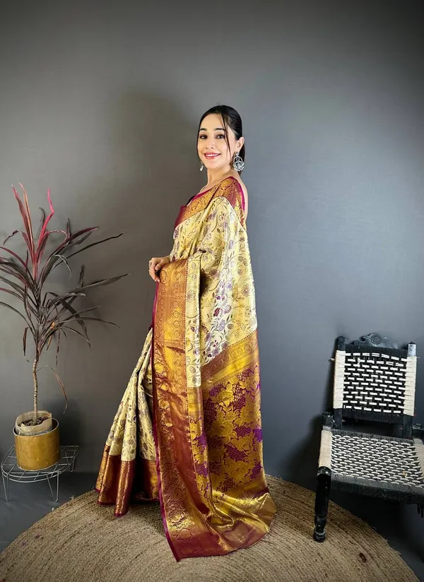 Royal_Gold_Wine_Kanjivaram_Silk_Saree