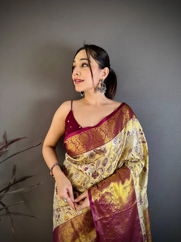 Royal_Gold_Wine_Kanjivaram_Silk_Saree
