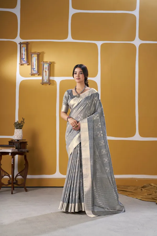 Royal_Grey_Zari_Weaving_Linen_Cotton_Silk_Saree_–_Elegant_Party_&_Wedding_Wear