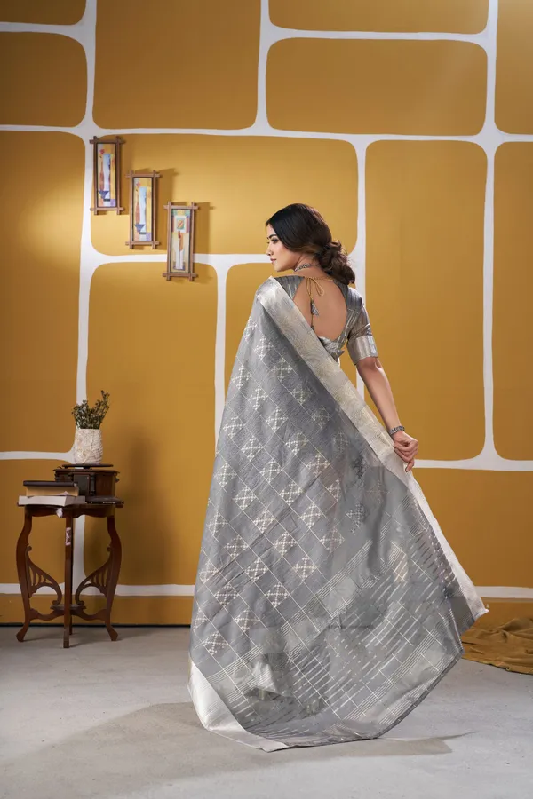 Royal_Grey_Zari_Weaving_Linen_Cotton_Silk_Saree_–_Elegant_Party_&_Wedding_Wear