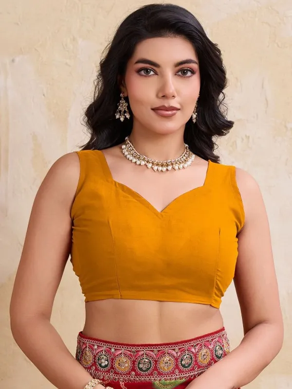 Royal_Mustard_Marigold_Bandhej_Wedding_Georgette_Saree