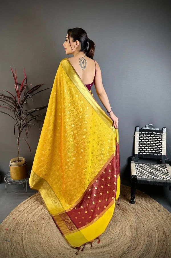 Royal_Mustard_Yellow_Banarasi_Tissue_Silk_Saree_with_Zari_Butti_&_Contrast_Border