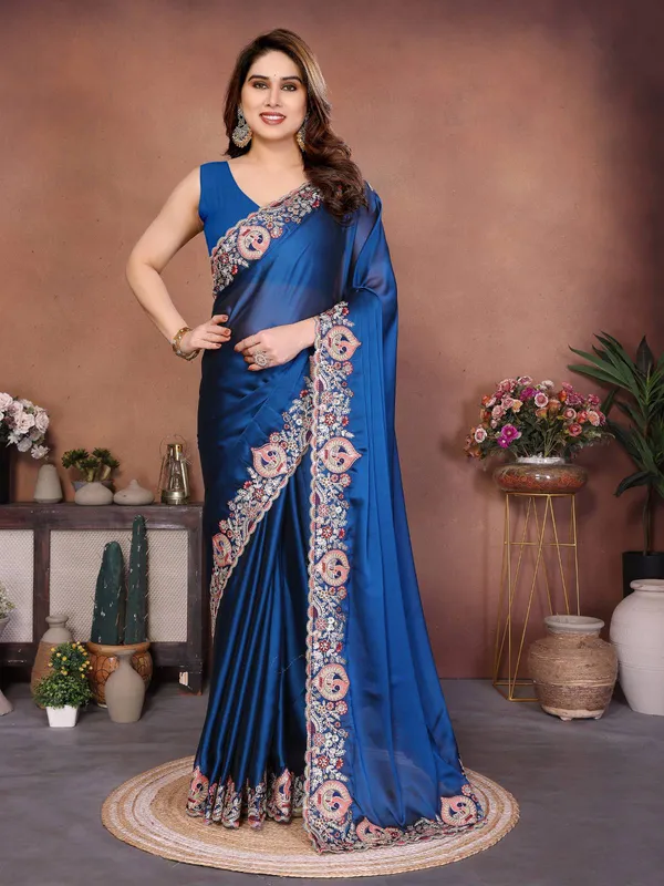 Royal_Navy_Blue_Party_Wear_Soft_Rangoli_Silk_Saree