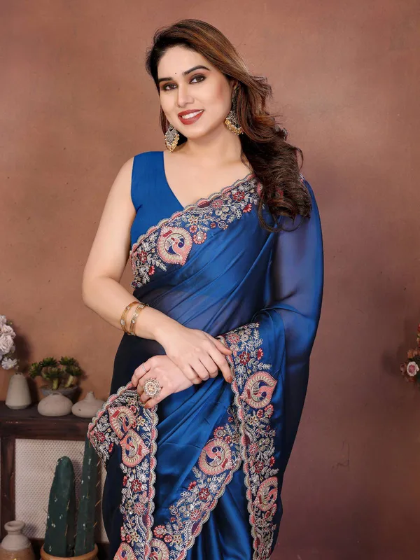 Royal_Navy_Blue_Party_Wear_Soft_Rangoli_Silk_Saree
