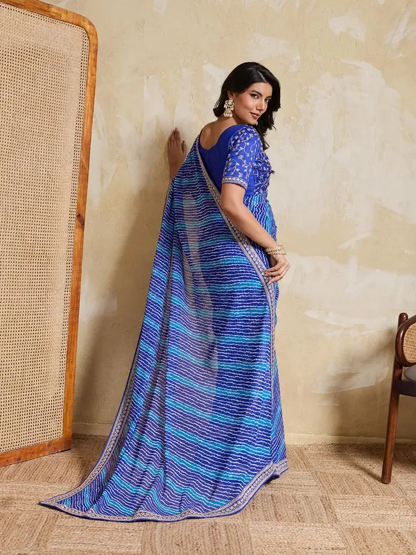 Royal_Ocean_Blue_Laheriya_Bandhej_Wedding_Georgette_Saree