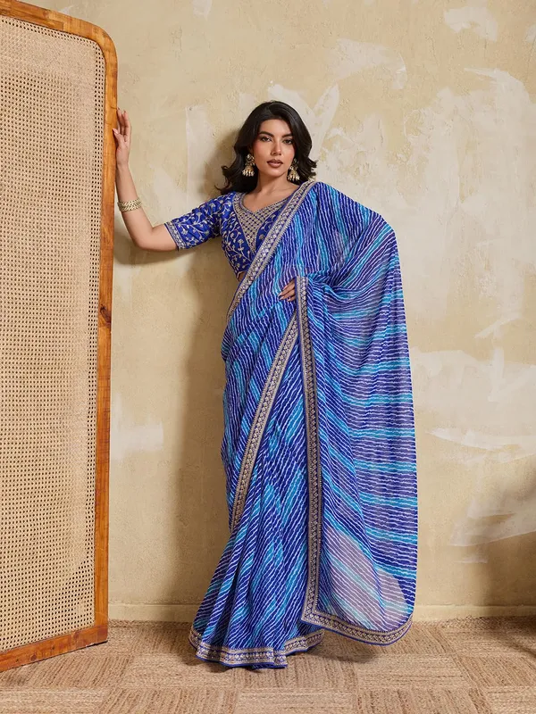 Royal_Ocean_Blue_Laheriya_Bandhej_Wedding_Georgette_Saree