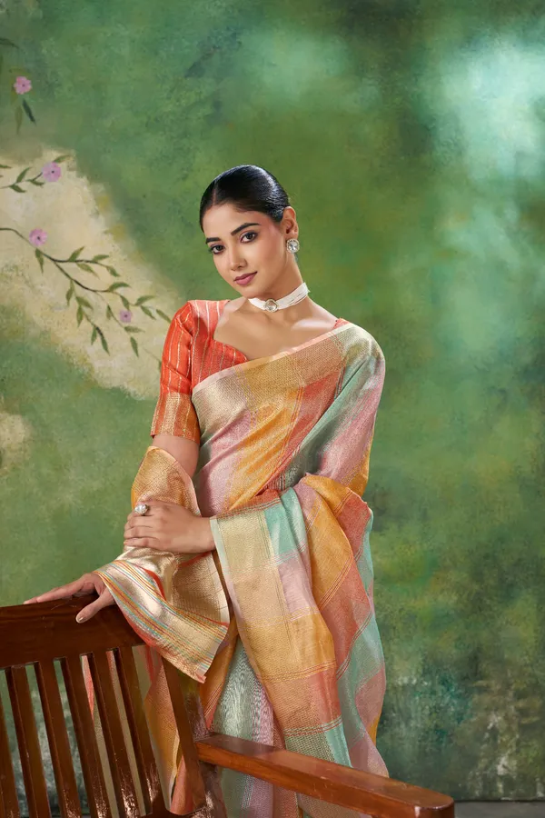 Soft_Linen_Cotton_Silk_Saree_with_Gold_Zari_Weaving_–_Pastel_Multicolor_Elegant_Party_Wear