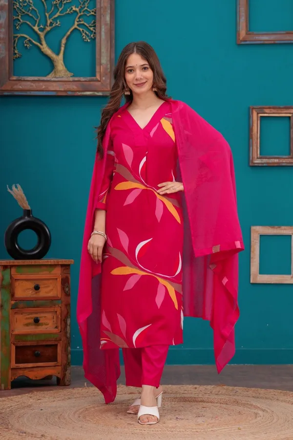 Stylish_Kurta_Set_with_Dupatta_|_Party_Wear_Ethnic_Kurti_Pant_Set
