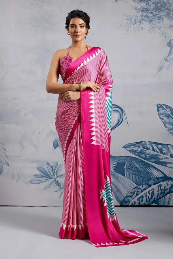Urban_Bloom_Digital_Print_Model_Silk_Saree