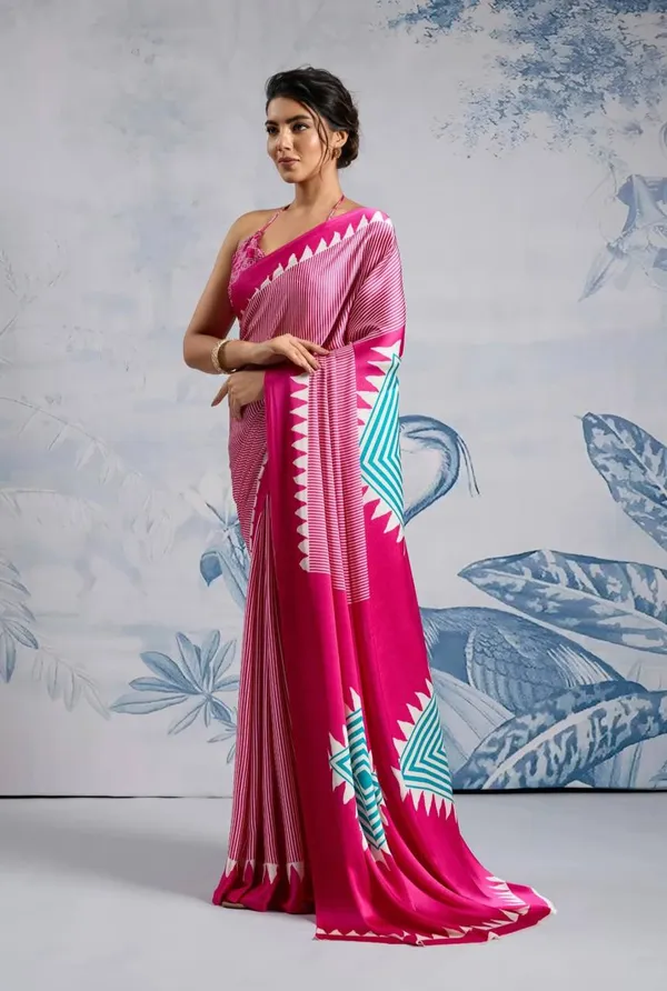 Urban_Bloom_Digital_Print_Model_Silk_Saree