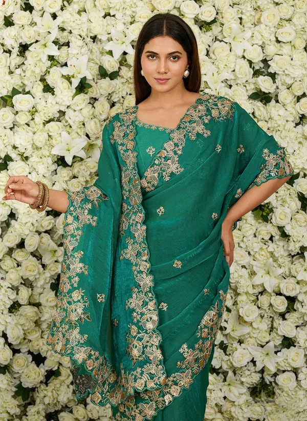 Vinayak_Party_Wear_Soft_Fendy_Chiffon_Embroidered_Saree_with_Blouse