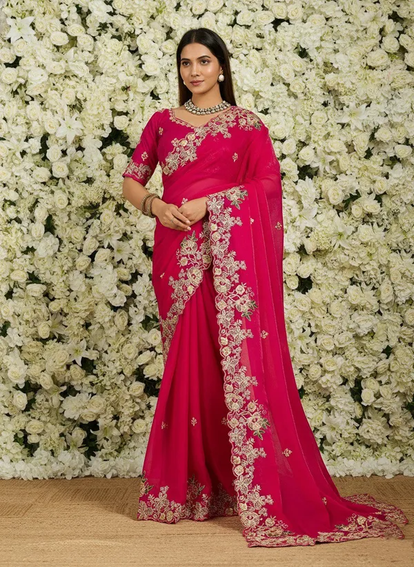 Vinayak_Party_Wear_Soft_Fendy_Chiffon_Embroidered_Saree_with_Blouse