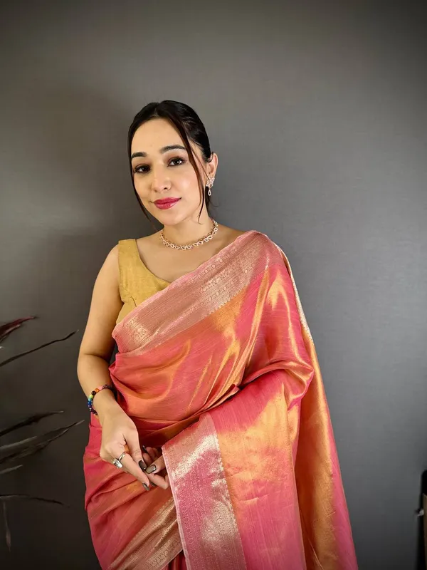 Weaving_Zari_Concept_BANARASI_SOFT_Tissue_SILK_SAREE