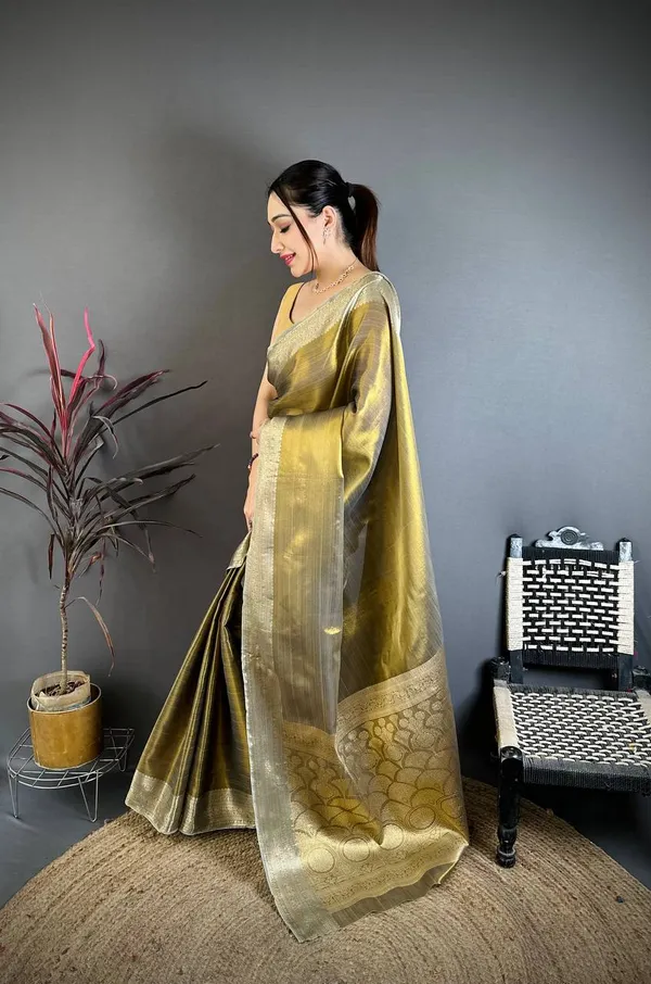Weaving_Zari_Concept_BANARASI_SOFT_Tissue_SILK_SAREE