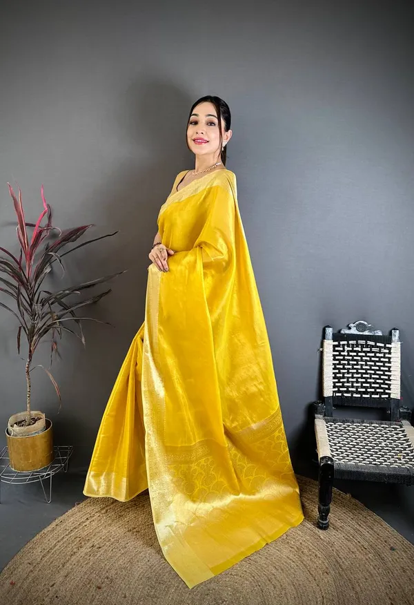 Weaving_Zari_Concept_BANARASI_SOFT_Tissue_SILK_SAREE