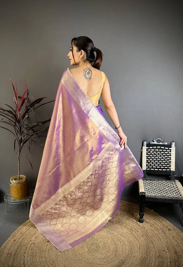 Weaving_Zari_Concept_BANARASI_SOFT_Tissue_SILK_SAREE