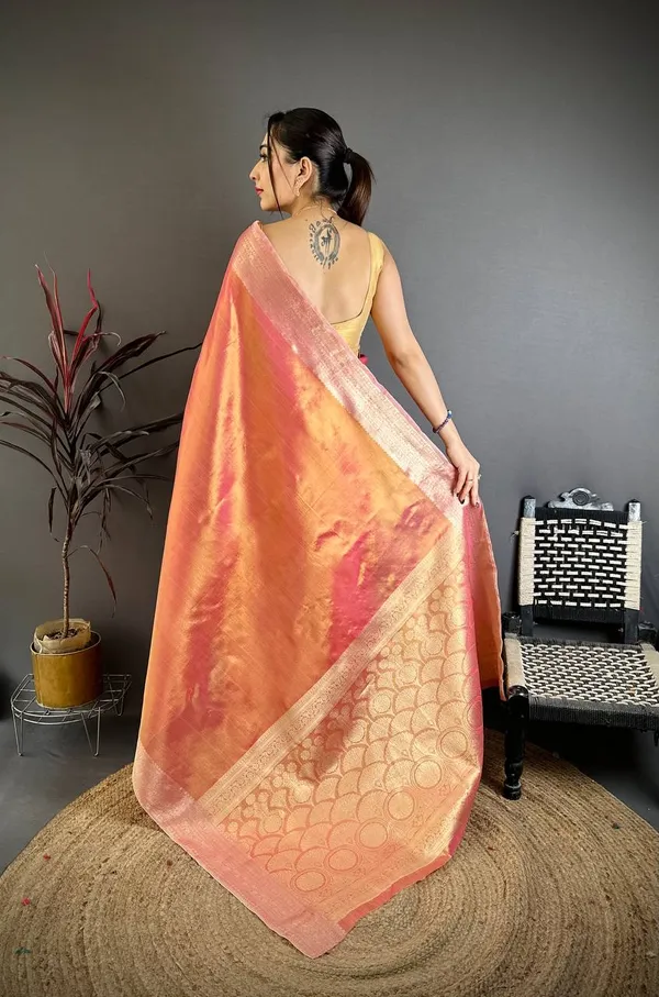 Weaving_Zari_Concept_BANARASI_SOFT_Tissue_SILK_SAREE
