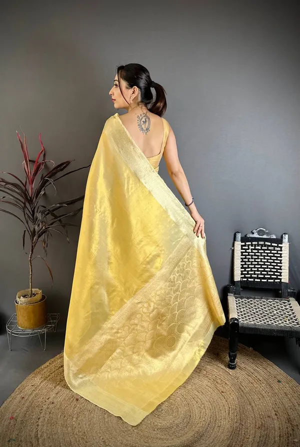 Weaving_Zari_Concept_BANARASI_SOFT_Tissue_SILK_SAREE