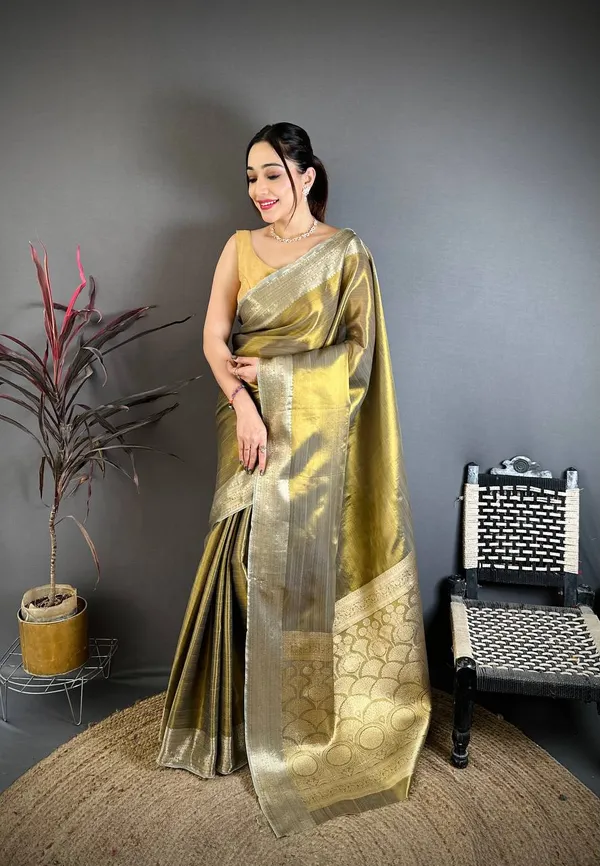 Weaving_Zari_Concept_BANARASI_SOFT_Tissue_SILK_SAREE