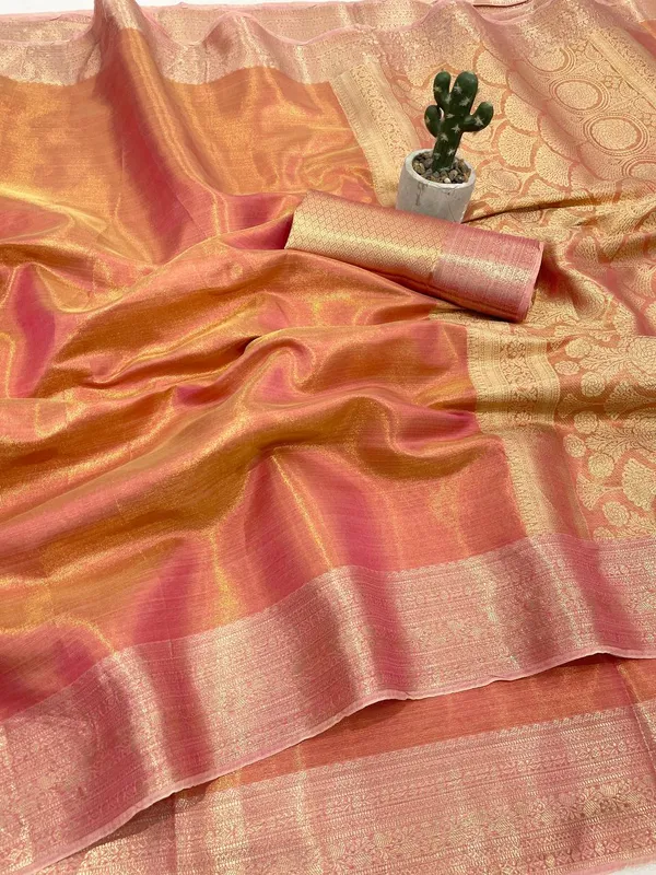 Weaving_Zari_Concept_BANARASI_SOFT_Tissue_SILK_SAREE
