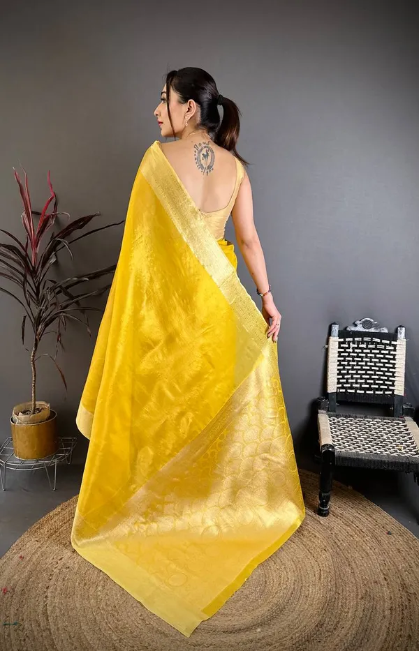 Weaving_Zari_Concept_BANARASI_SOFT_Tissue_SILK_SAREE