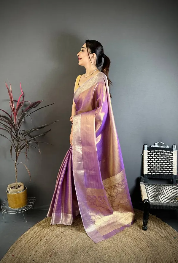 Weaving_Zari_Concept_BANARASI_SOFT_Tissue_SILK_SAREE