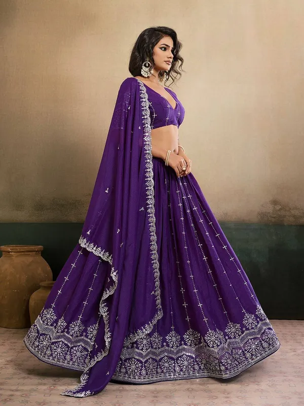 legant_Purple_Embroidered_Star_Georgette_Lehenga_Choli_Set_with_Cutwork_Dupatta