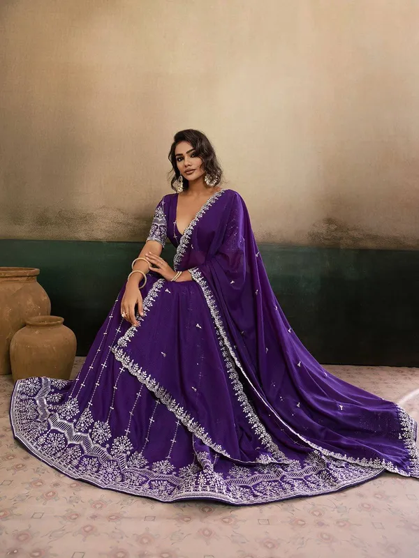 legant_Purple_Embroidered_Star_Georgette_Lehenga_Choli_Set_with_Cutwork_Dupatta