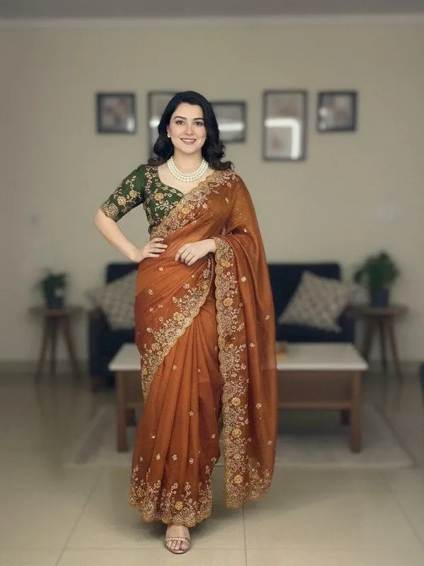 Orange_Soft_Rangoli_Silk_Saree_For_Women