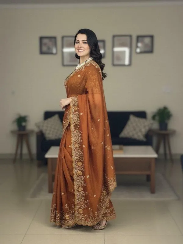 Orange_Soft_Rangoli_Silk_Saree_For_Women