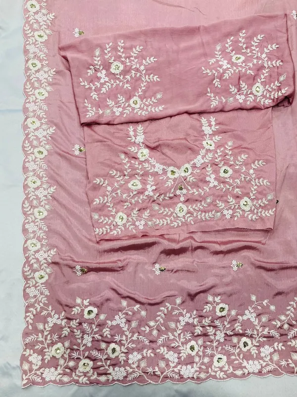 Rose_Pink_Party_Wear_Soft_Pure_Chinon_Silk_Saree_For_Women
