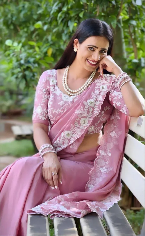 Rose_Pink_Party_Wear_Soft_Pure_Chinon_Silk_Saree_For_Women