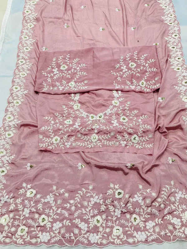 Rose_Pink_Party_Wear_Soft_Pure_Chinon_Silk_Saree_For_Women