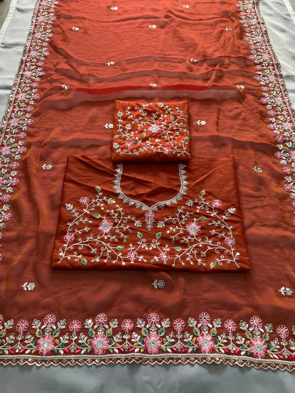 Orange_Wedding_Special_Party_Wear_Soft_Nxc_Moss_Chiffon_Saree_For_Women