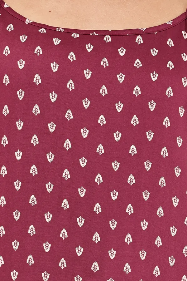 Maroon_Cotton_Premium_Kurti_For_Women