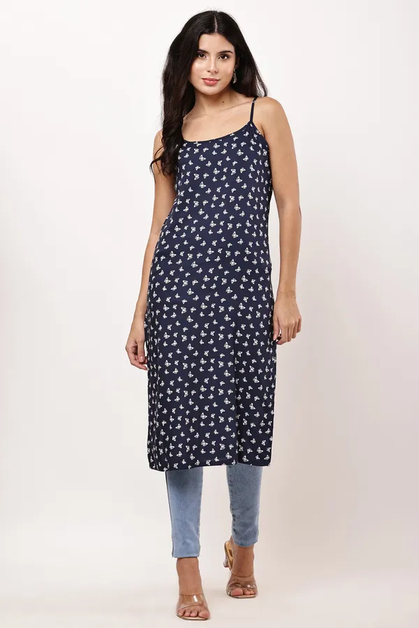 Navy_Blue_Cotton_Premium_Kurti_For_Women