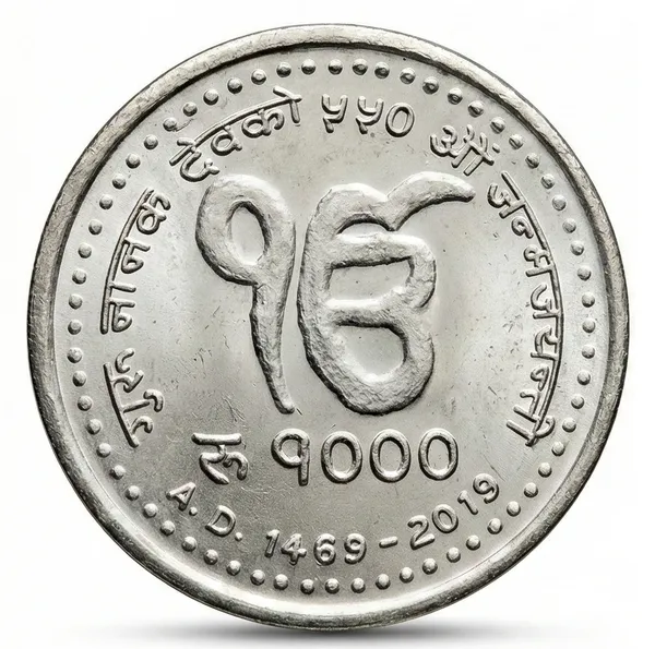 Silver-Plated_1000_Rupees_1469-2019_Guru_Nanak_Dev_Nepal_Coin