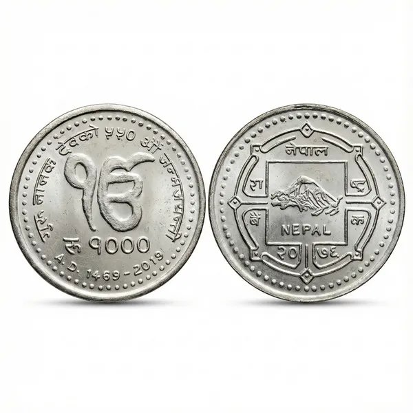 Silver-Plated_1000_Rupees_1469-2019_Guru_Nanak_Dev_Nepal_Coin