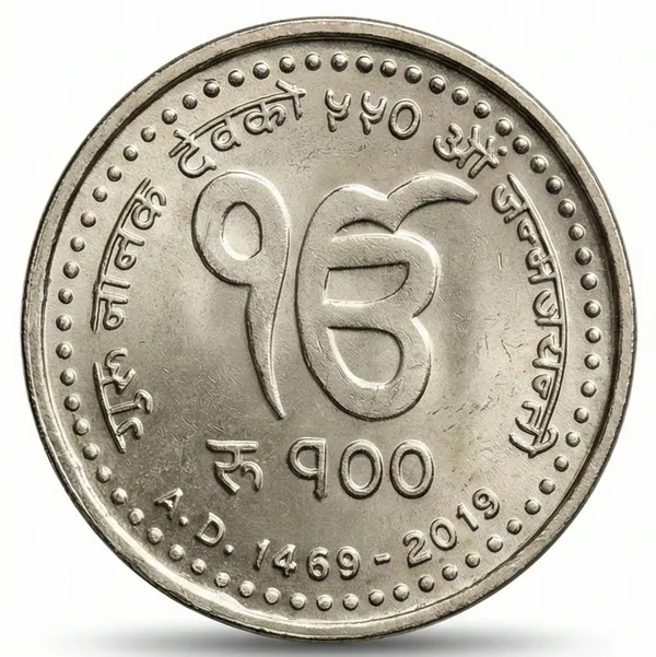 Silver-Plated_100_Rupees_1469-2019_Guru_Nanak_Dev_Nepal_Coin