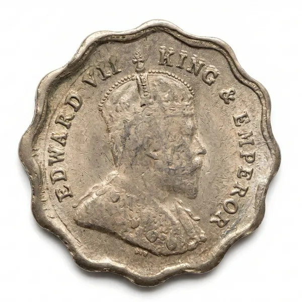 1_Anna_1910_King_Edward_7Th_British_India_Old_Fancy_Coin